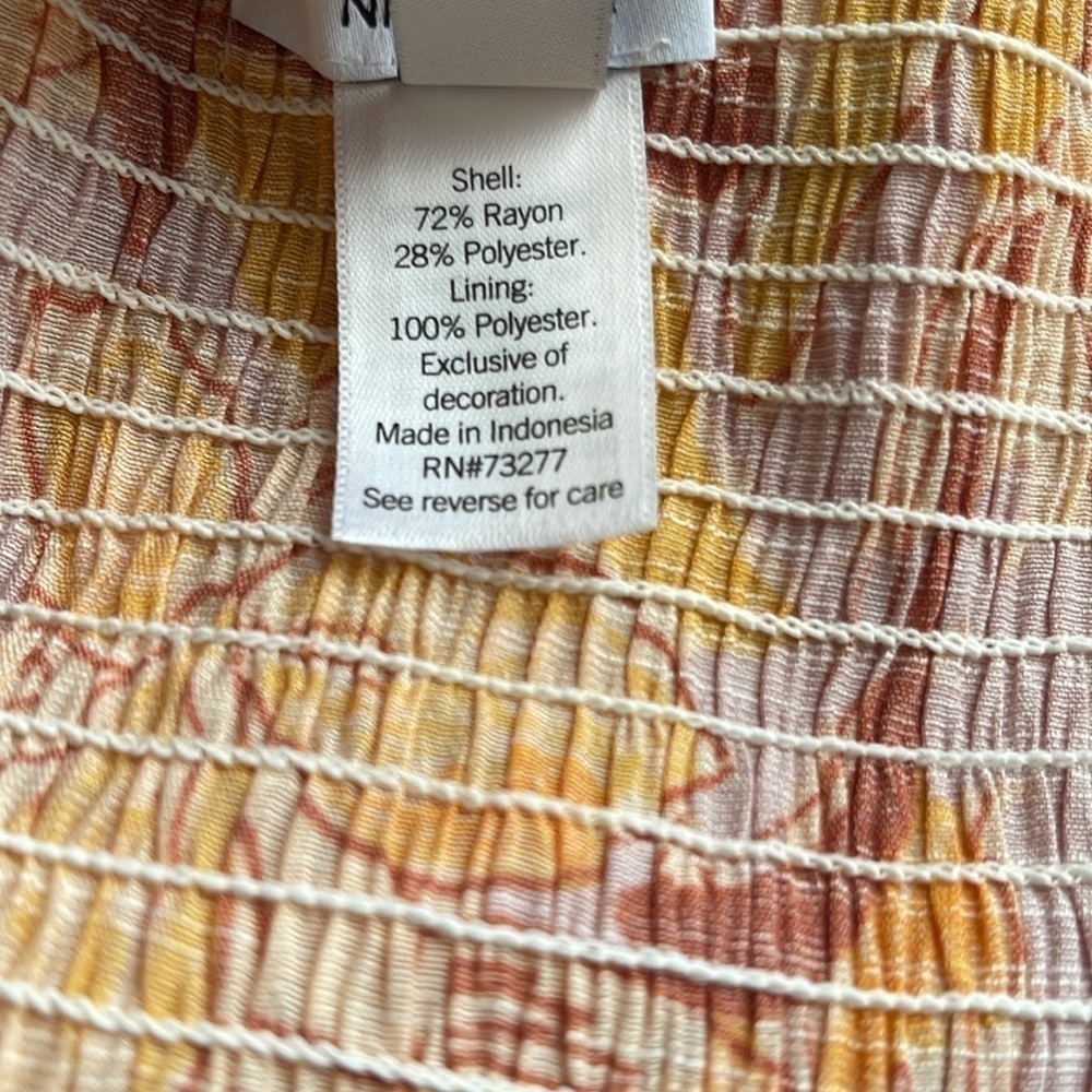 Nine West Floral Puff Sleeve Top l SIZE XS - Picture 11 of 12